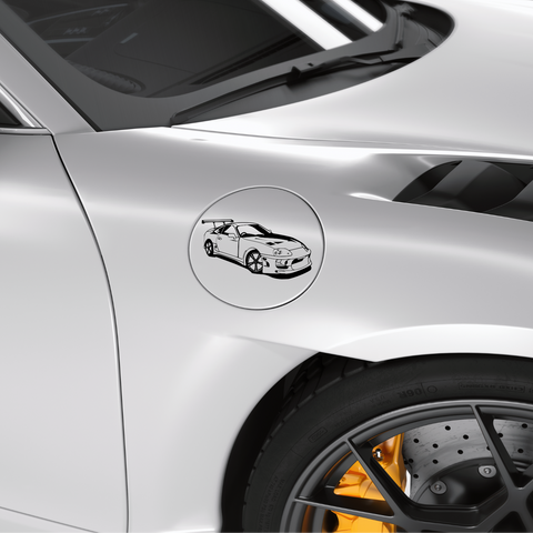 Supra Rennwagen Aufkleber - Beispielansicht