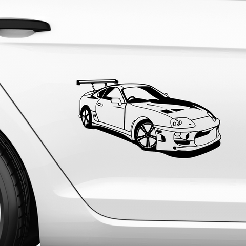 Supra Rennwagen Aufkleber - Beispielansicht