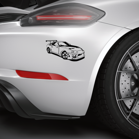 Supra Rennwagen Aufkleber - Beispielansicht