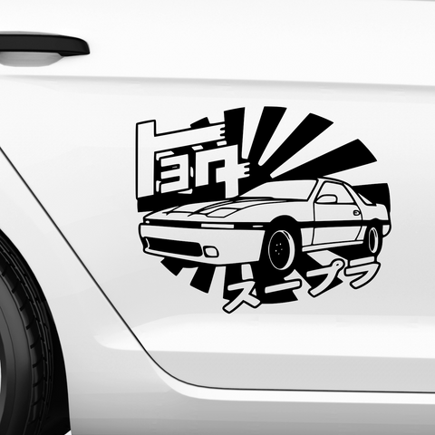 Supra Rising Sun Aufkleber - Beispielansicht