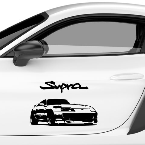 Supra Schriftzug Aufkleber - Beispielansicht