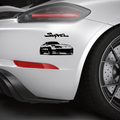 Supra Schriftzug Aufkleber - Beispielansicht