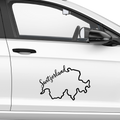 Switzerland Map Aufkleber - Beispielansicht