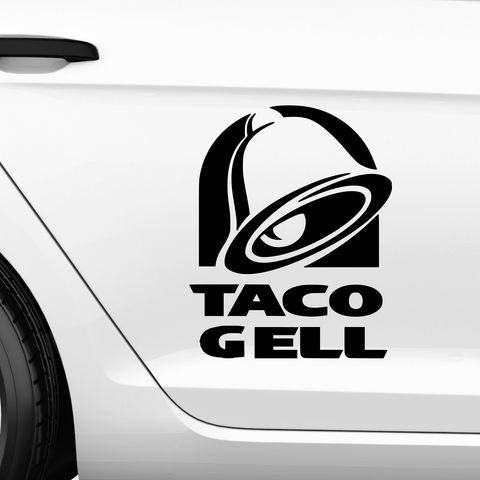 Taco Gell Taco Bell Fakelogo Aufkleber - Beispielansicht