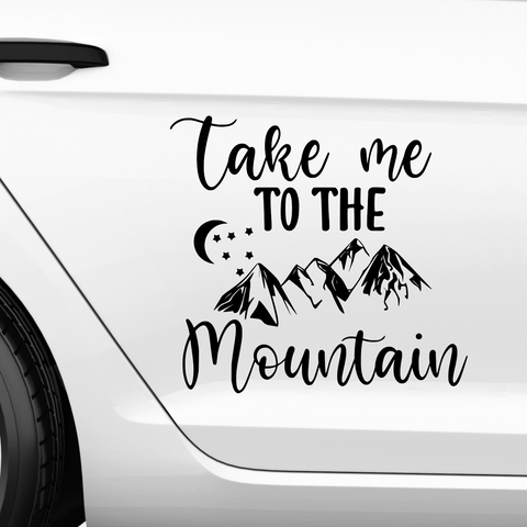 Take me to the Mountain Aufkleber - Beispielansicht