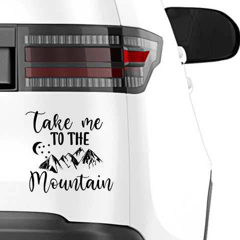 Take me to the Mountain Aufkleber - Beispielansicht