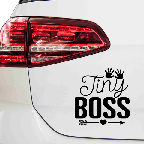 Tiny Boss Aufkleber - Beispielansicht