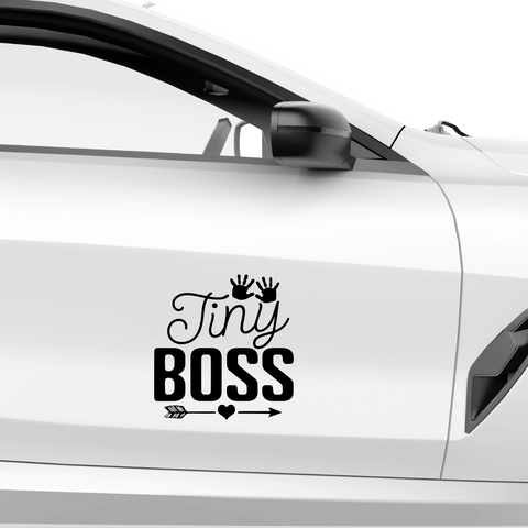 Tiny Boss Aufkleber - Beispielansicht