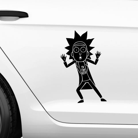 Tiny Rick. Aufkleber - Beispielansicht