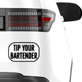 Tip your Bartender Aufkleber - Beispielansicht