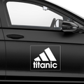 Titanic Adidas Fakelogo Aufkleber - Beispielansicht