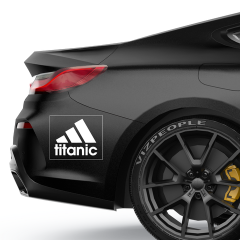 Titanic Adidas Fakelogo Aufkleber - Beispielansicht