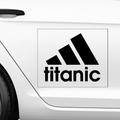 Titanic Adidas Fakelogo Aufkleber - Beispielansicht