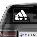 Titanic Adidas Fakelogo Aufkleber - Beispielansicht