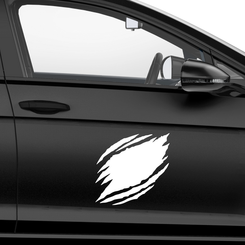 Torn Krallenrisse Aufkleber - Beispielansicht