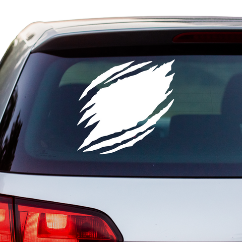 Torn Krallenrisse Aufkleber - Beispielansicht