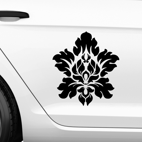 Totenkopf Blume Aufkleber 2 (2) - Beispielansicht