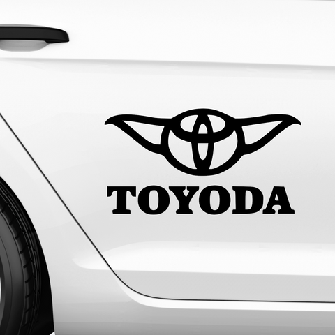 Toyoda Toyota Fakelogo Aufkleber - Beispielansicht