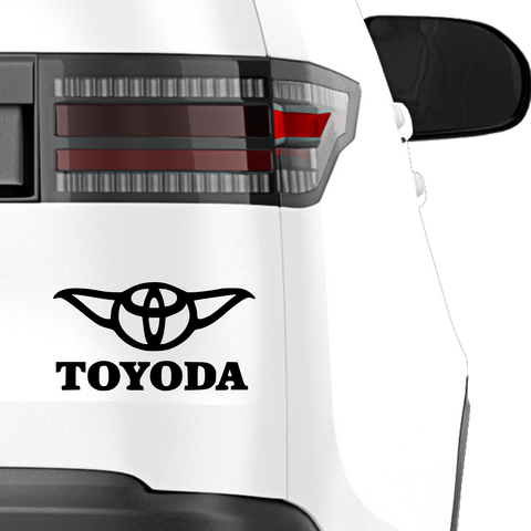 Toyoda Toyota Fakelogo Aufkleber - Beispielansicht