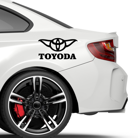 Toyoda Toyota Fakelogo Aufkleber - Beispielansicht