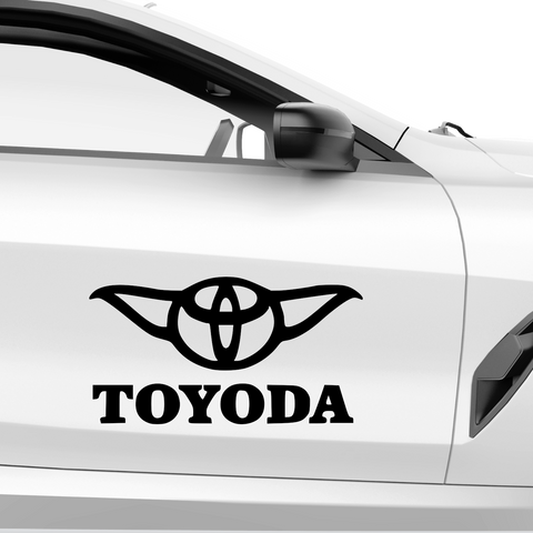 Toyoda Toyota Fakelogo Aufkleber - Beispielansicht