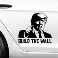 Trump Build the wall Aufkleber - Beispielansicht