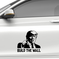 Trump Build the wall Aufkleber - Beispielansicht
