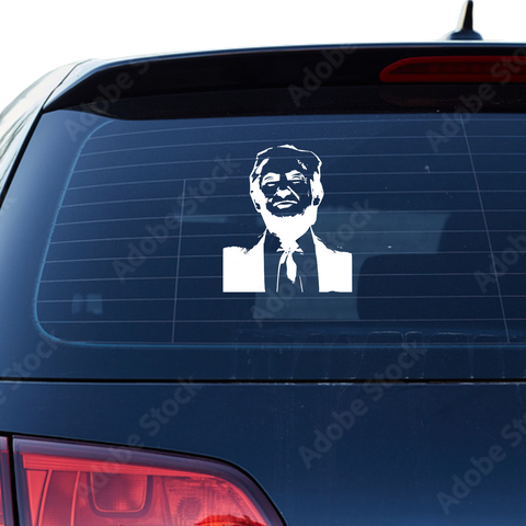 Trump Portrait Aufkleber - Beispielansicht