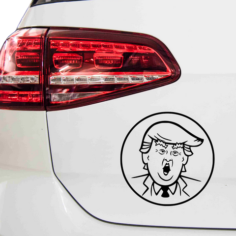 Trump Token Aufkleber - Beispielansicht