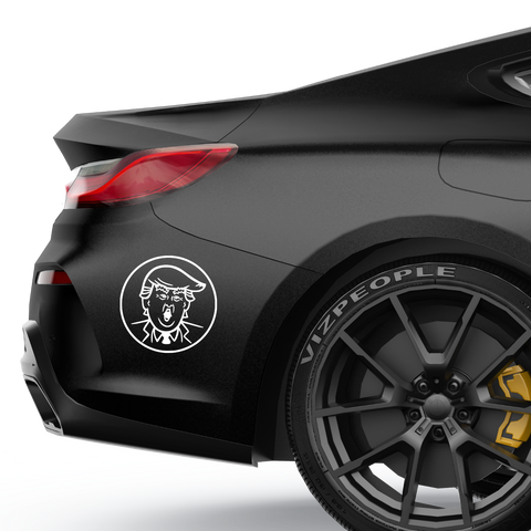 Trump Token Aufkleber - Beispielansicht