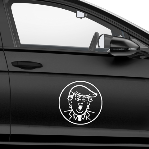 Trump Token Aufkleber - Beispielansicht