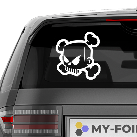 Tuning Aufkleber Totenkopf Nr 2 - Beispielansicht