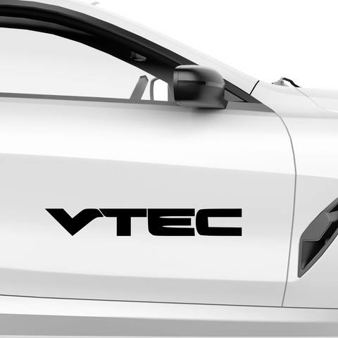 V Tec Schiftzug Fett Aufkleber - Beispielansicht