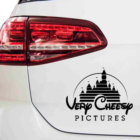 Very Cheesy Walt Disney Fakelogo Aufkleber - Beispielansicht
