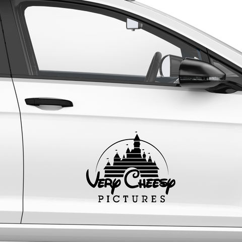 Very Cheesy Walt Disney Fakelogo Aufkleber - Beispielansicht