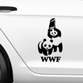 WWF Fakelogo Aufkleber - Beispielansicht