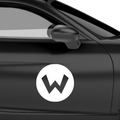 W Symbol Aufkleber - Beispielansicht