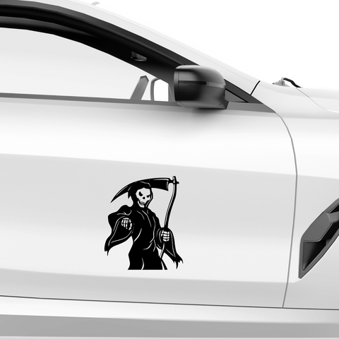 Warrior Sensenmann Aufkleber - Beispielansicht