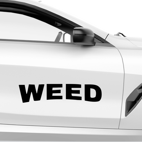 Weed Aufkleber - Beispielansicht