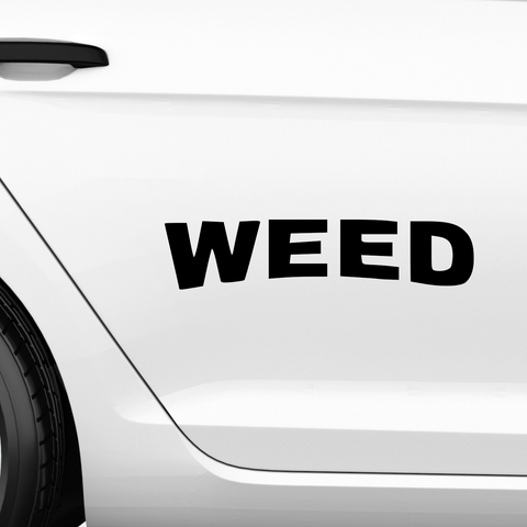 Weed Aufkleber - Beispielansicht