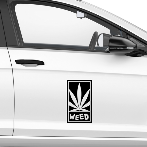 Weed Black Aufkleber - Beispielansicht