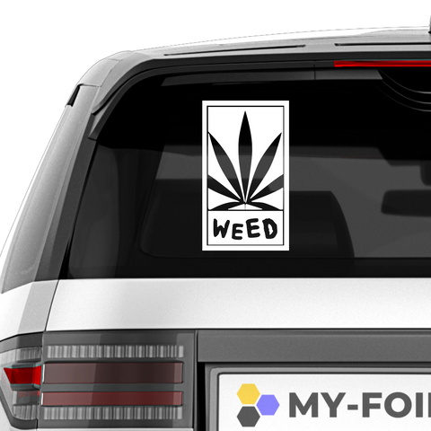 Weed Black Aufkleber - Beispielansicht
