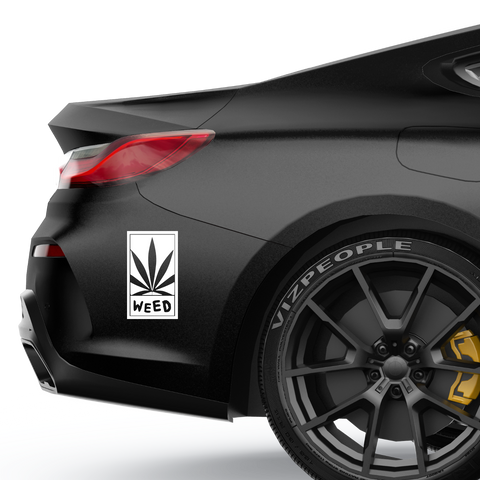 Weed Black Aufkleber - Beispielansicht