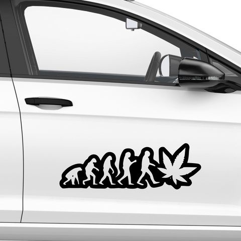 Weed Evolution Aufkleber - Beispielansicht
