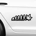 Weed Evolution Aufkleber - Beispielansicht