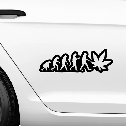Weed Evolution Aufkleber - Beispielansicht