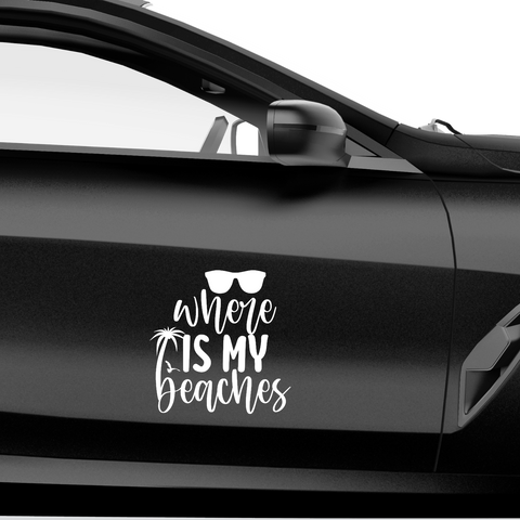 Where is my beaches Aufkleber - Beispielansicht