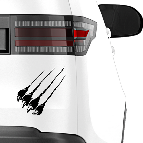 Wildkatze Krallenriss Aufkleber - Beispielansicht