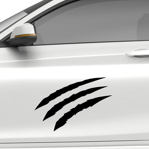 Wolf Krallenspur Aufkleber - Beispielansicht