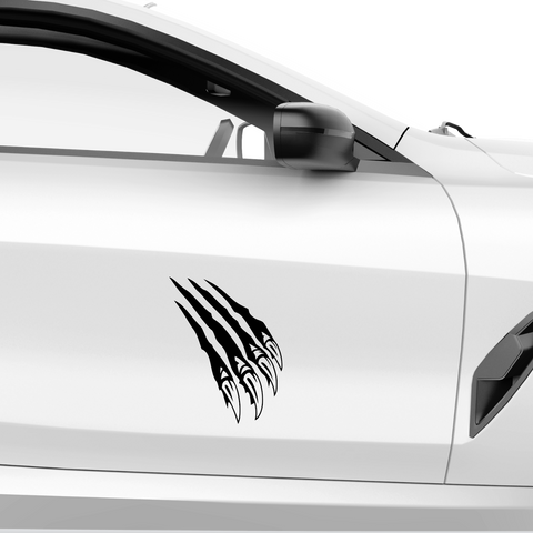 Wolfskralle Tribal Aufkleber - Beispielansicht